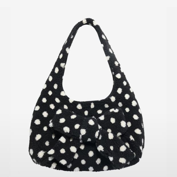당일배송) sio 시오 도트 플러피 숄더백 빅백