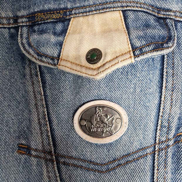 wrangler(렝글러) 빈티지 청자켓