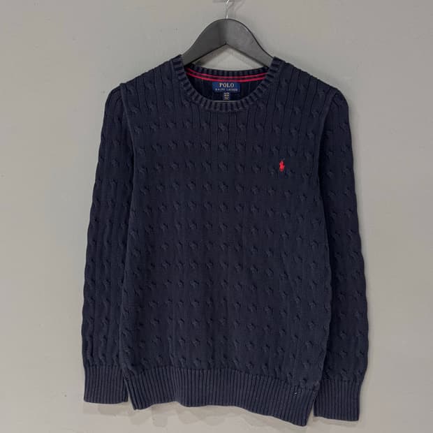 폴로랄프로렌 케이블 코튼 니트 