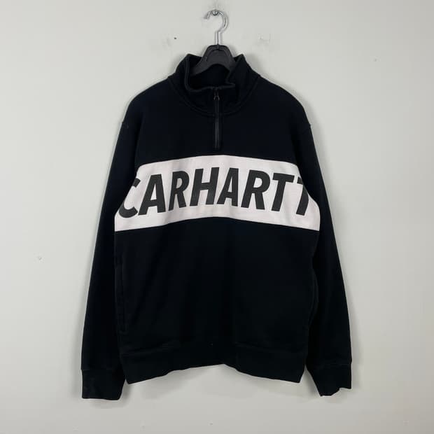 칼하트 WIP 빅로고 하프집업 맨투맨 M <667>