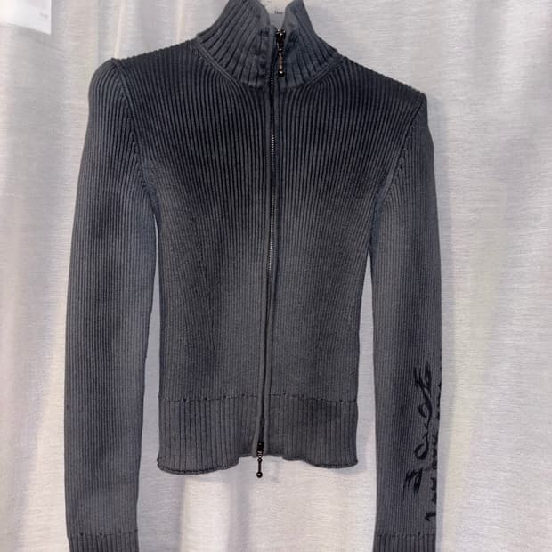 로딩룸 DIRTY NOTE KNIT ZIP