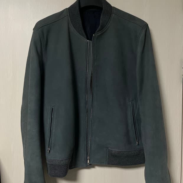 솔리드옴므 램스킨 스웨이드 자켓