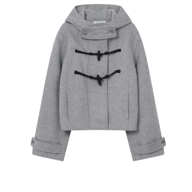 미세키서울 후디 숏코트 그레이