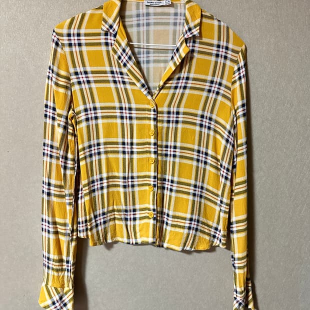 버쉬카 레트로 90s 체크셔츠 XS