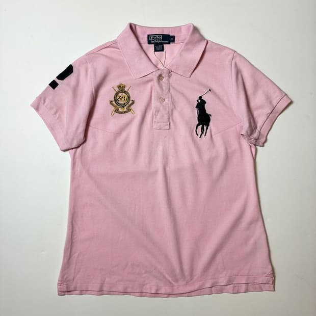 폴로 랄프로렌 핑크 빅포니 자수 PK 반팔 티셔츠 PN9503