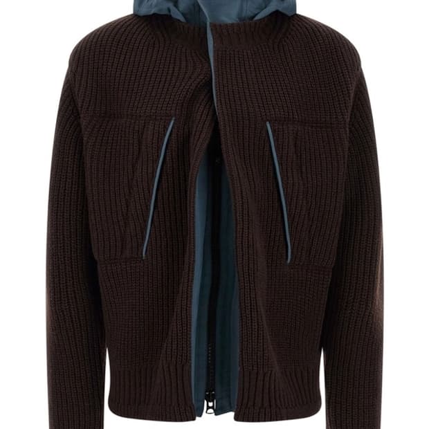 25fw Sacai wool blend cardigan