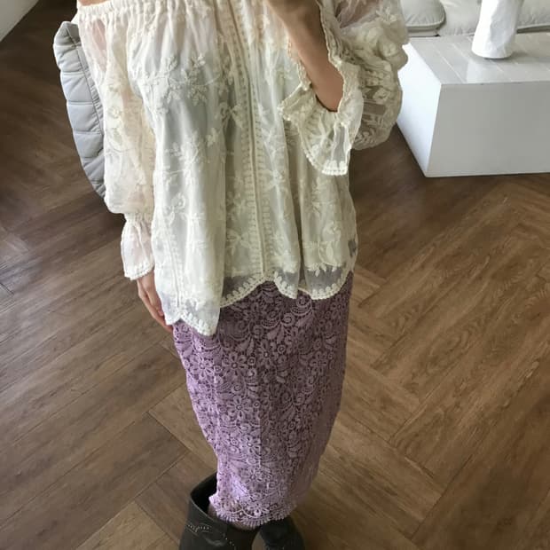 vintage lace blouse