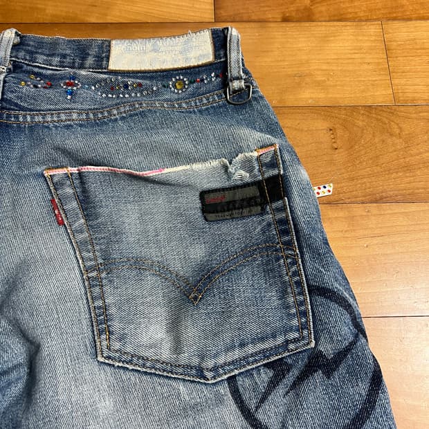 Rare) levi’s fenom fragment 디스코 페놈 데님팬츠
