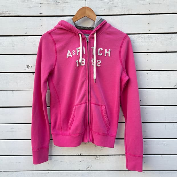Abercrombie 아베크롬비 핑크 후드집업