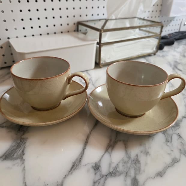 덴비 헤리티지 찻잔 세트 2P 베란다 커피잔 & 소서 세트