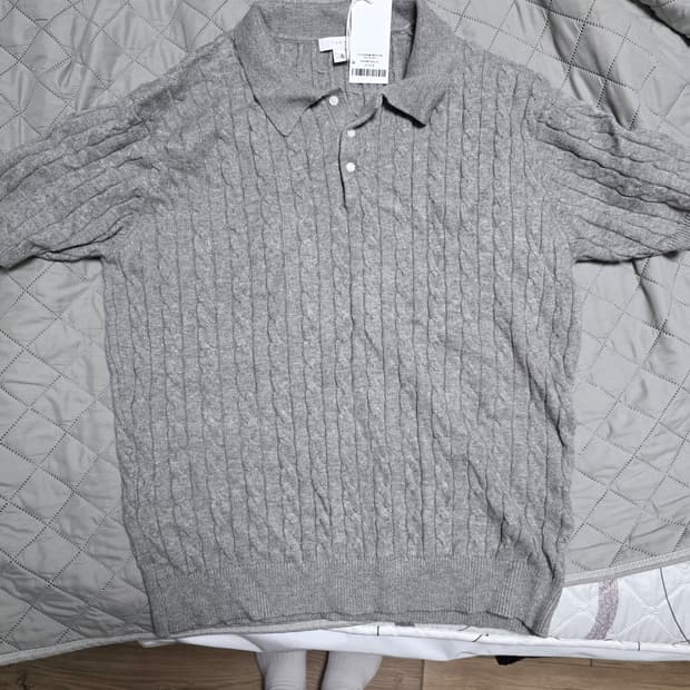 [XL] 데이 케이블 버튼카라 니트 새상품