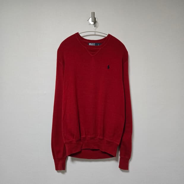 폴로랄프로렌 딥레드 니트 맨투맨 / 여성 니트/ 남성 니트
