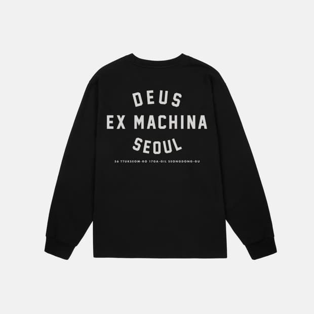 데우스 롱 슬리브 s 블랙 / 화이트