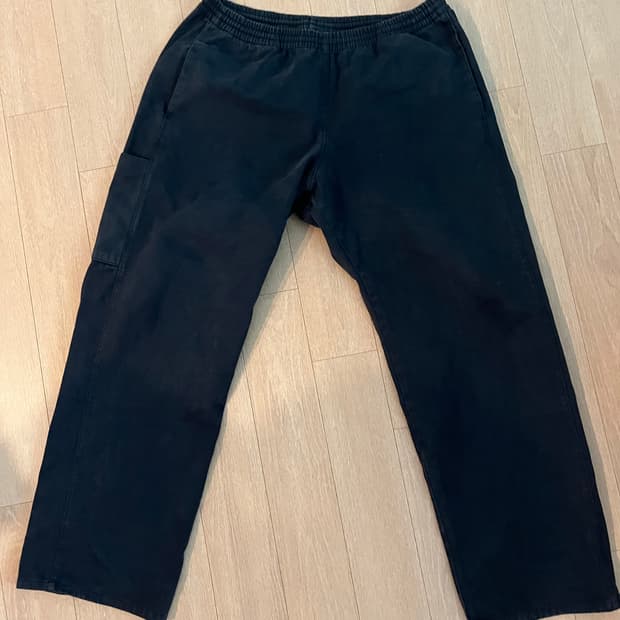 이지갭 사틴카고팬츠 네이비
