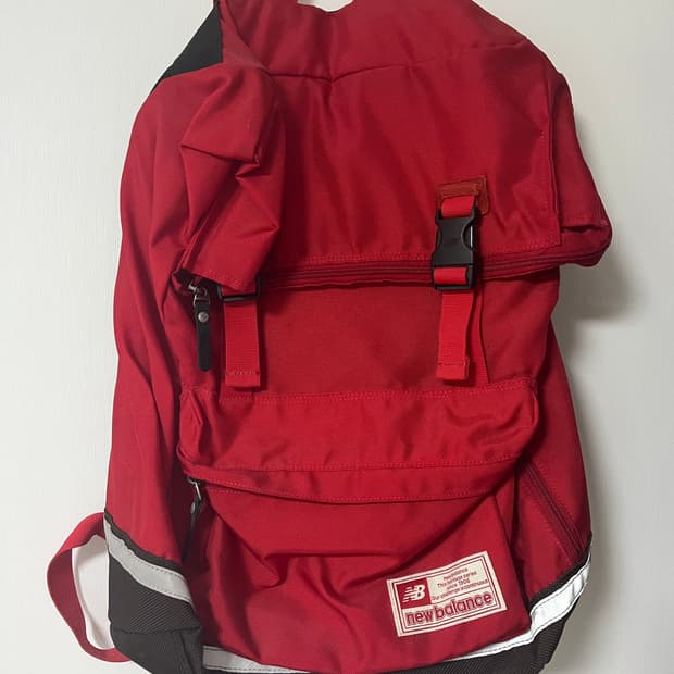 뉴발란스 백팩 레드 빨강 등산 빈티지 배낭