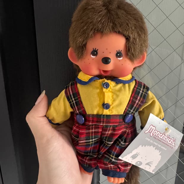 고전 멜빵 체크 몬치치 판매합니다 빈티지 