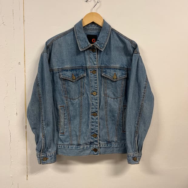 L) GUESS 캘리포니아 드림 USA 프린팅 데님 자켓 O245