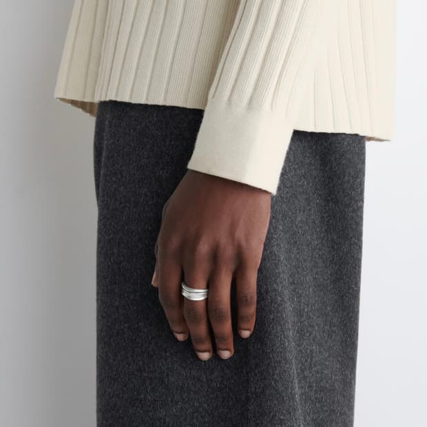 2pack hammered rings
