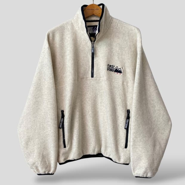 (L)FIRSTDOWN 퍼스트다운 하프집업 후리스 