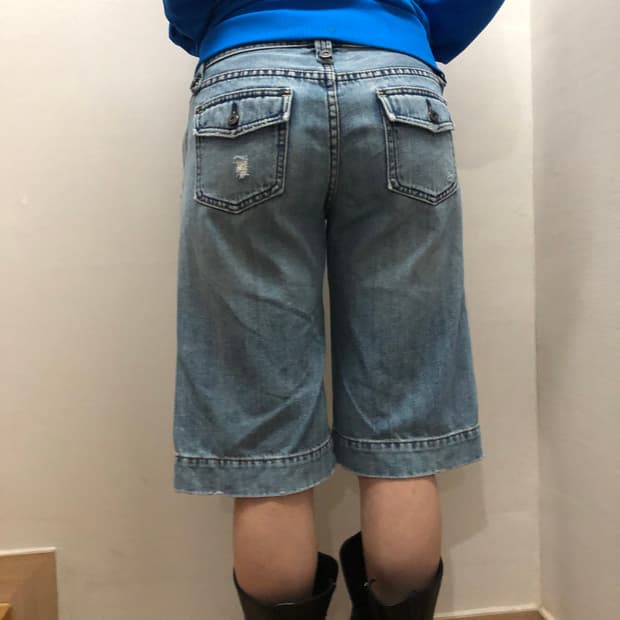빈티지 갭 로우라이즈 데님 버뮤다 팬츠