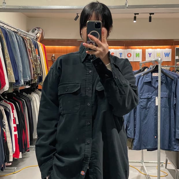 디키즈 코듀로이 워크 셔츠  