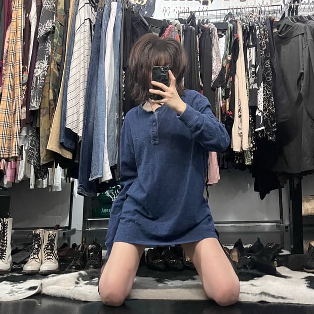 타미힐피거 오버핏 롱슬리브