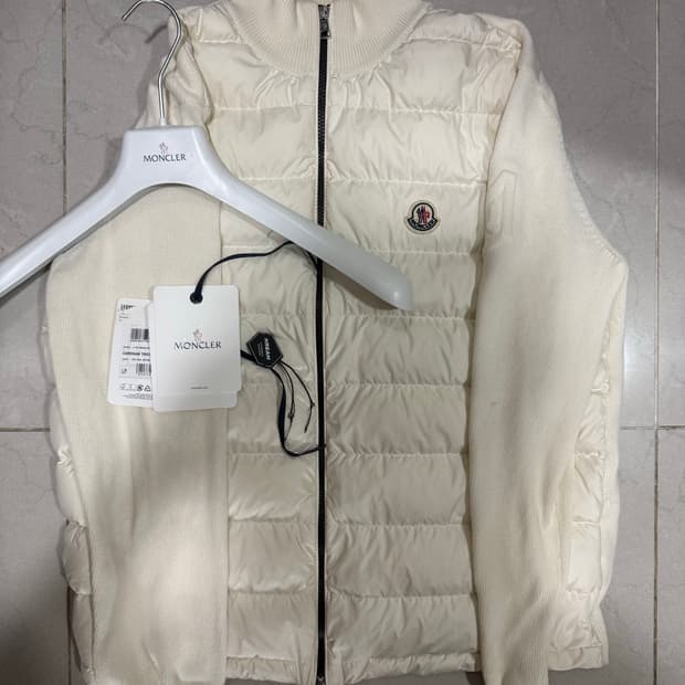 [당일출고,XL] 24FW 몽클레어 화이트 니트패딩