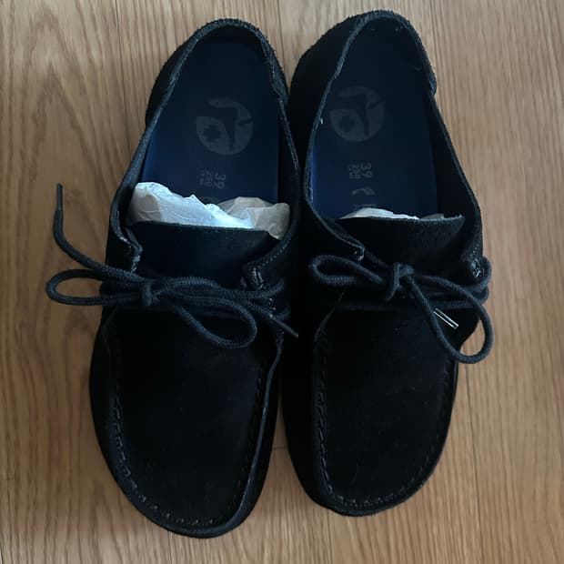 버켄스탁 우티 레이스 스웨이드 블랙 250 narrow