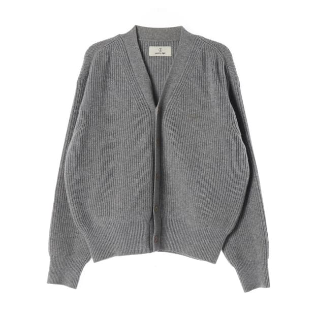 YEARS AGA 로버 울 가디건 멜란지 그레이 L