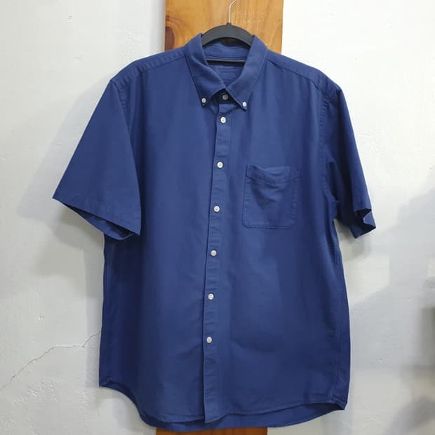 남자 파랑 반팔 셔츠(105)