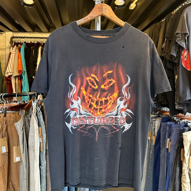 디스터브드 Disturbed 락밴드 페이드 프린팅 티셔츠