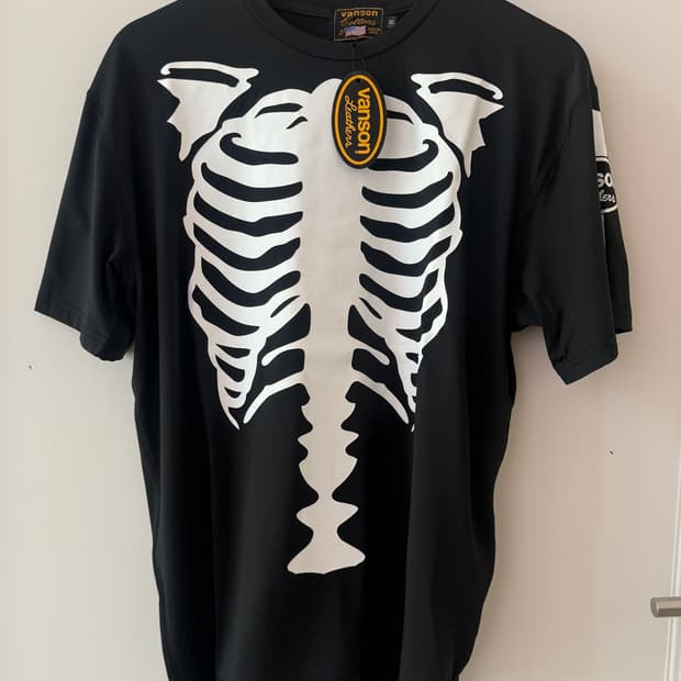 밴슨( Vanson Leathers) BONE 반팔티