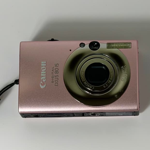 캐논 익서스80is 핑크 디카