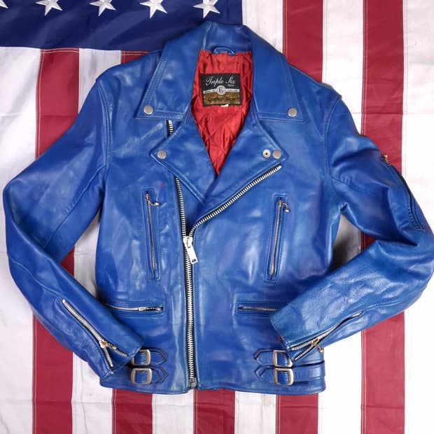 오리지날 영국제조 666 리얼레더 라이더자켓