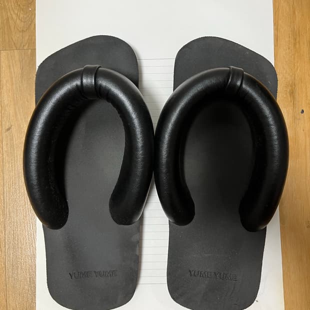 유메유메 일본 나막신 패딩 쪼리