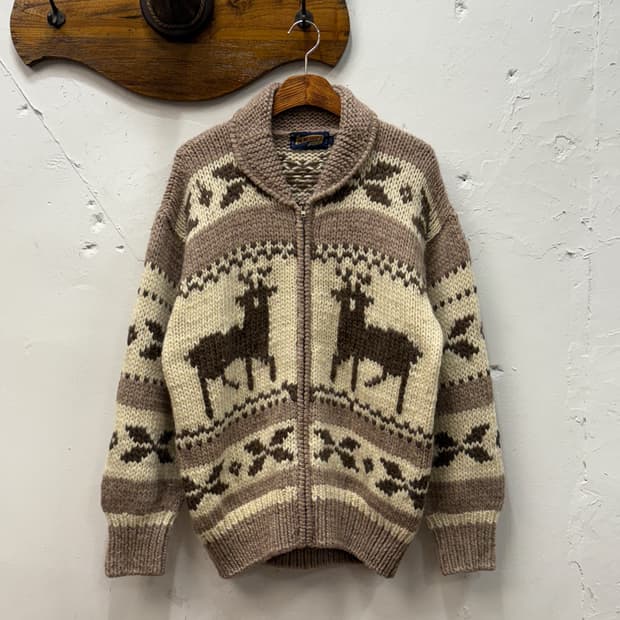 L) MACHOPE Original Wool Zip Knit Jacket
