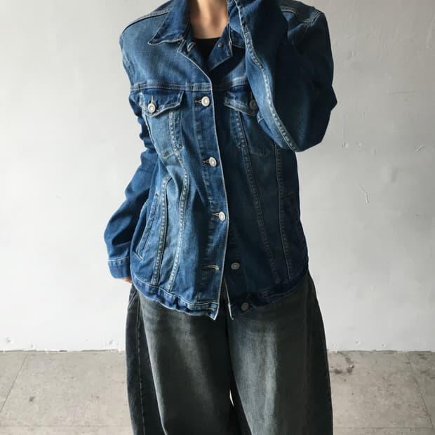 후아유 데님자켓