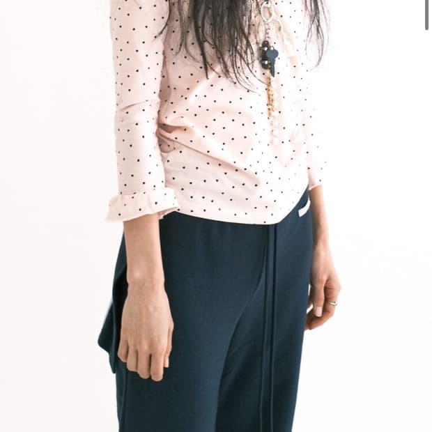 샵페어리 mini heart lace top