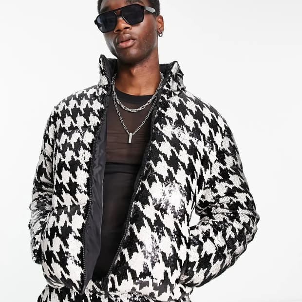 새상품) 영국브랜드🇬🇧 하운드투스 시퀸 패딩 점퍼 자켓 (실사o)