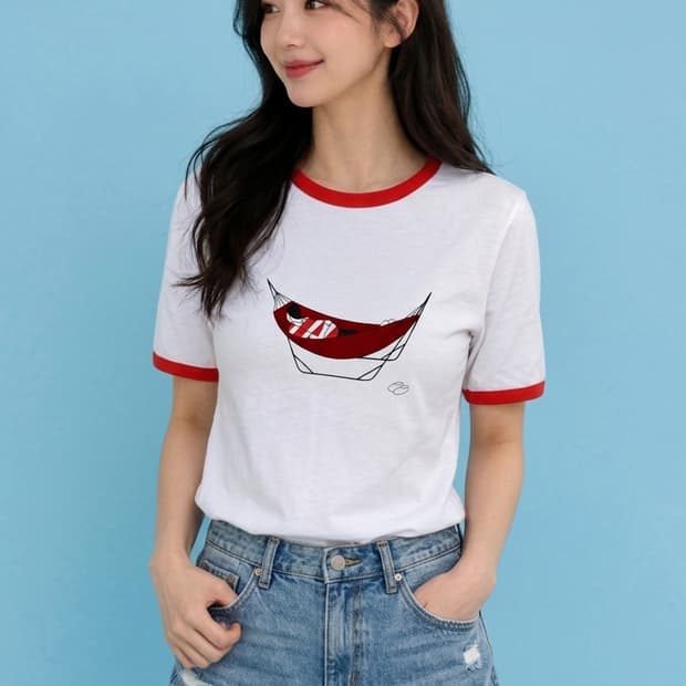[M] 로고스(LOGOS) 링거 티셔츠