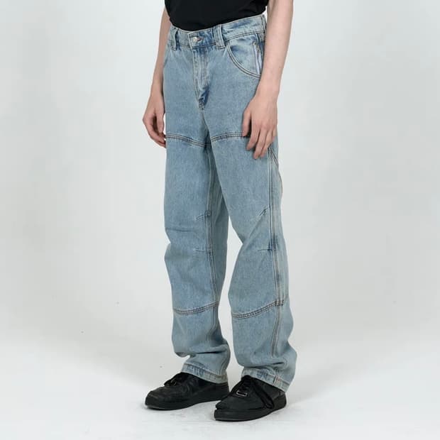 MPa CALF POCKET PANTS (STEEL BLUE) M
