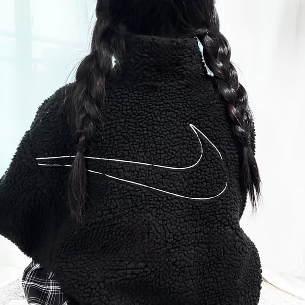 나이키 빅스우시 쉐르파 크롭 집업