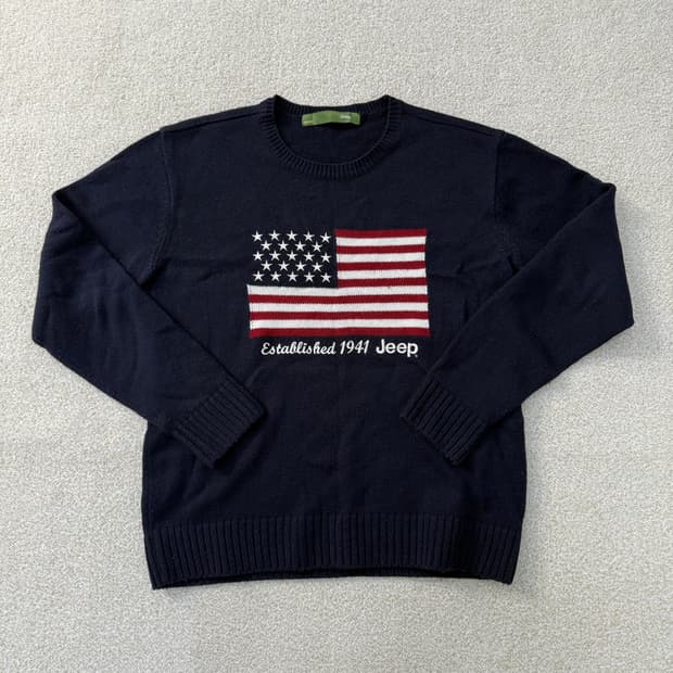 [95] 지프 성조기 니트 스웨터 0119T1