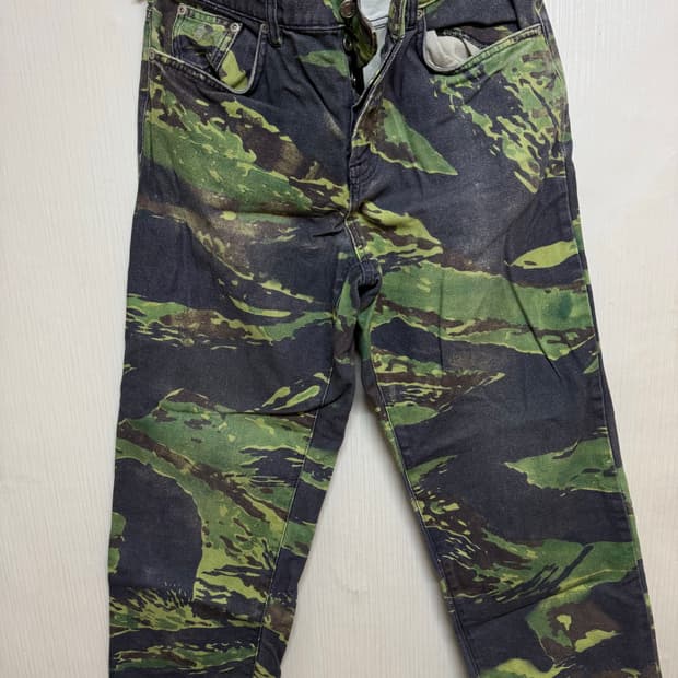 스투시 OL 타이거 카모 팬츠 30