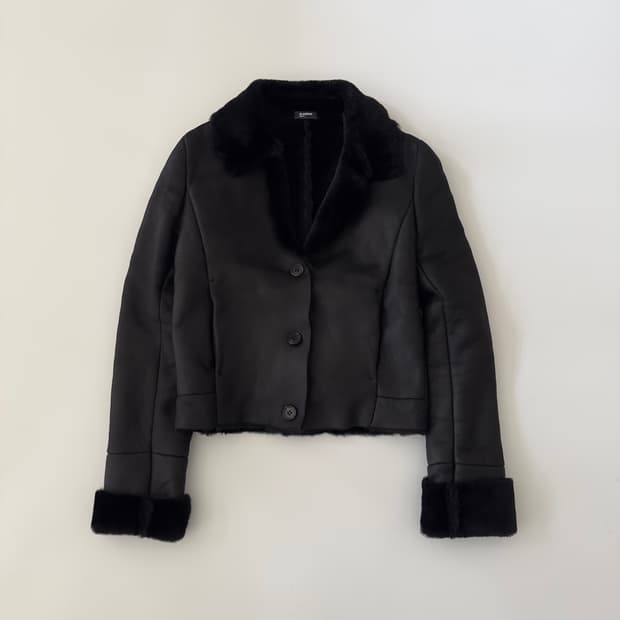 질샌더 jil sander navy 양가죽 무스탕 자켓