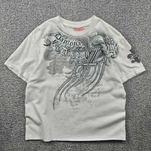 할리데이비슨 데이토나 비치 반팔 티셔츠 ( S추정 ) / 11648