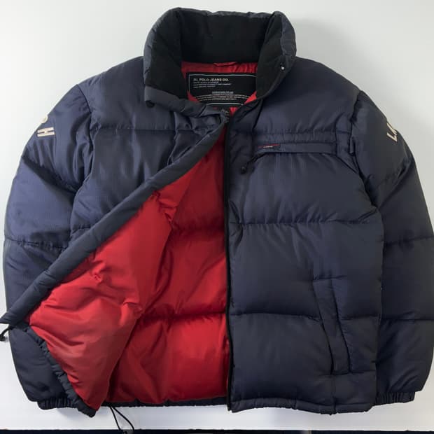 Polo  폴로 진스 스펠아웃 덕다운 패딩 