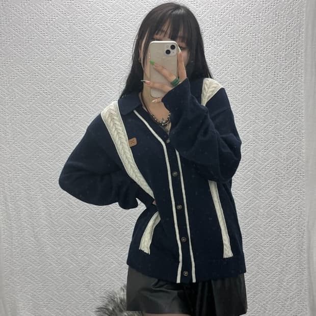 세터 코지 모리걸 파로 캐시미어 울 니트 가디건 105 C09246