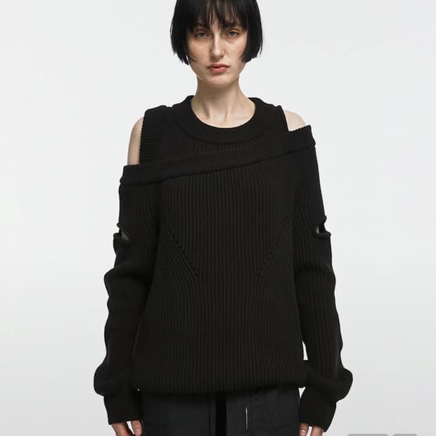 ASYMMETRIC LAYERED KNIT (UNISEX) 2 size