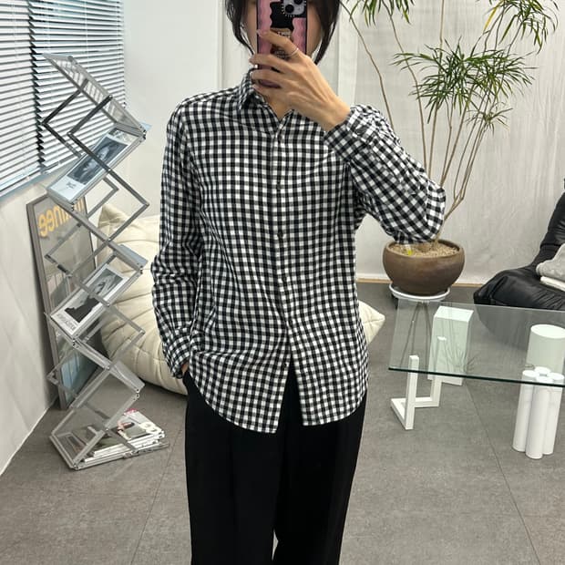 유니클로 체크셔츠